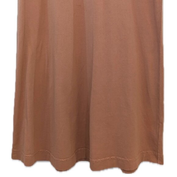 NWT UpWest | Short Sleeve Cotton T-Shirt Dress in Clay Brown Orange | Size XS - Picture 5 of 10